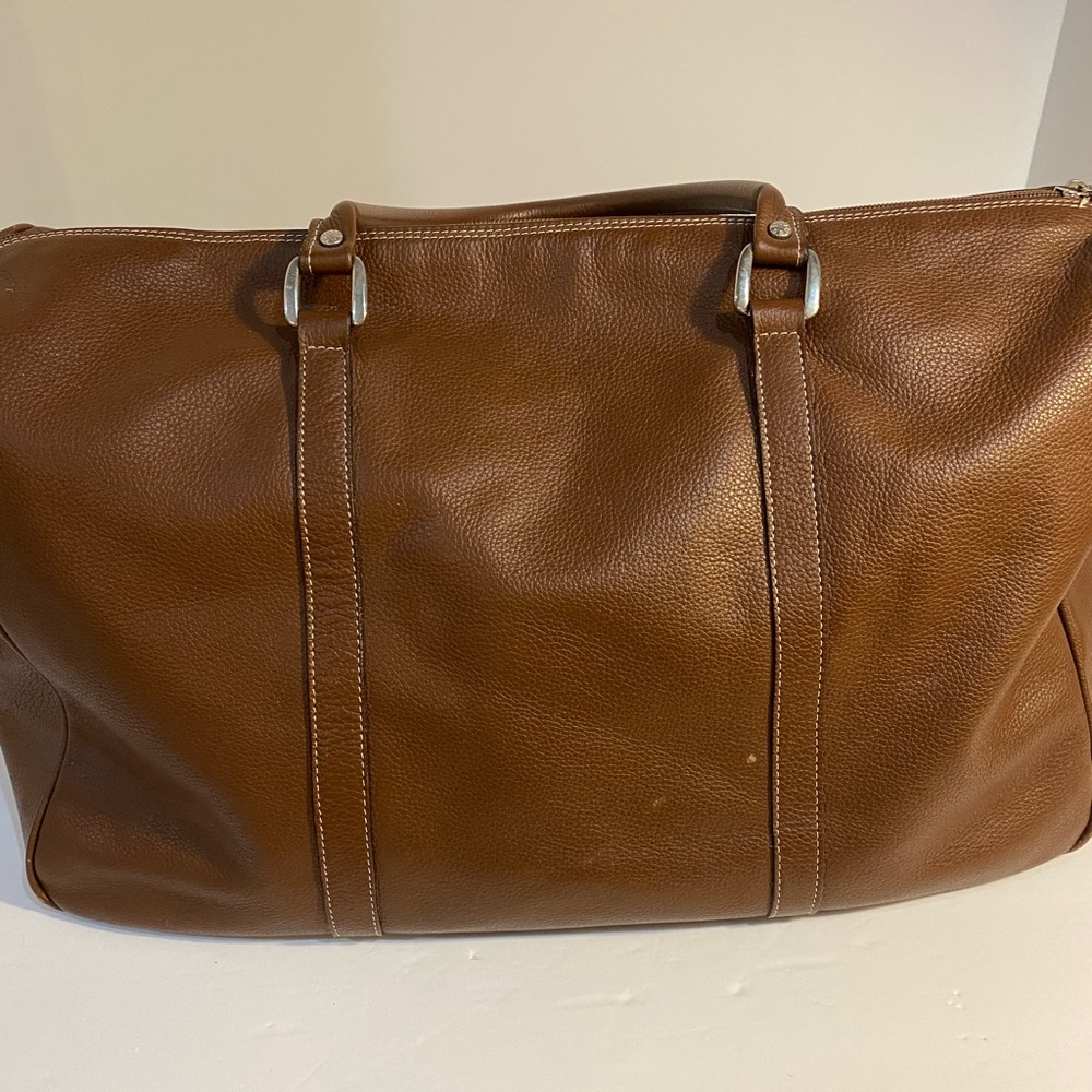 Brown Leather Duffel Bag - Made Italy 🇮🇹 Offers Welcomed - Picture 6 of 16